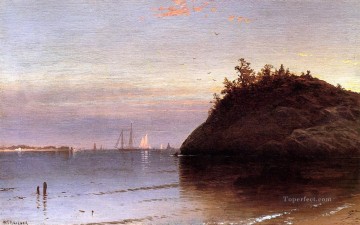 La moderna playa de la Bahía de Narragansett Alfred Thompson Bricher Pinturas al óleo